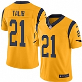 Nike Men & Women & Youth Rams 21 Aqib Talib Gold Color Rush Limited Jersey,baseball caps,new era cap wholesale,wholesale hats